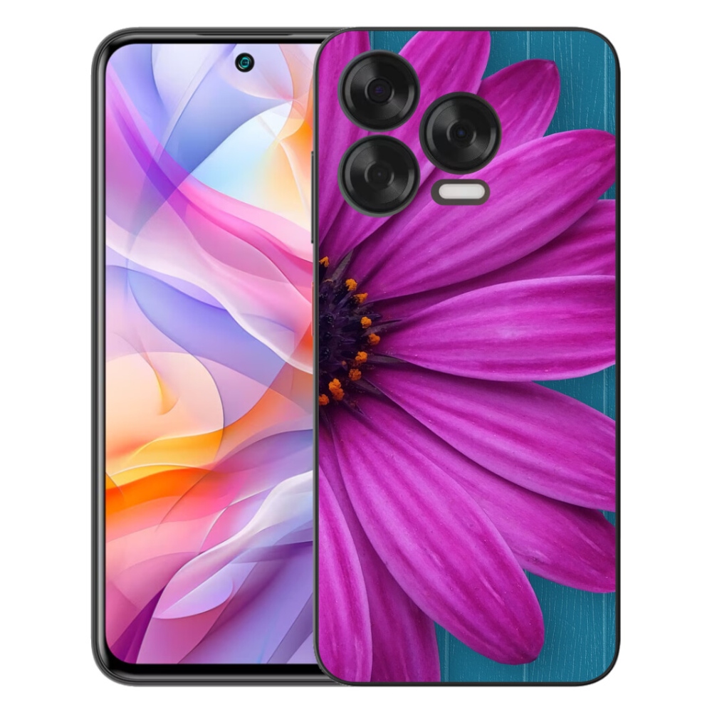 Gelový kryt mmCase na ZTE Blade V70 Vita - fialová kopretina