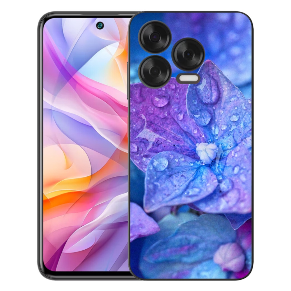 Gelový kryt mmCase na ZTE Blade V70 Vita - fialový květ