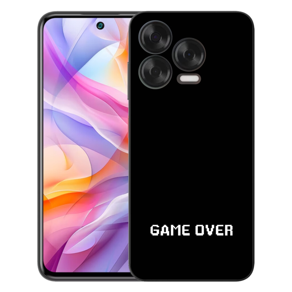 Gelový kryt mmCase na ZTE Blade V70 Vita - game over černé pozadí