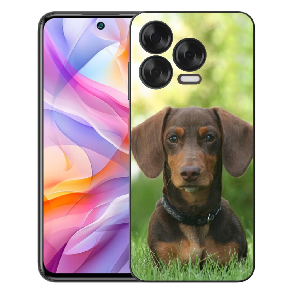 Gelový kryt mmCase na ZTE Blade V70 Vita - hnědý jezevčík