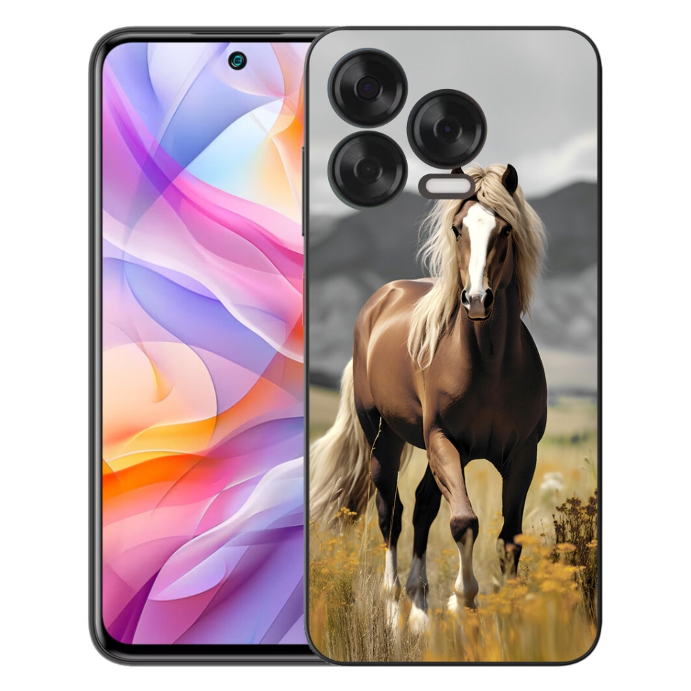 Gelový kryt mmCase na ZTE Blade V70 Vita - hnědý kůň 1