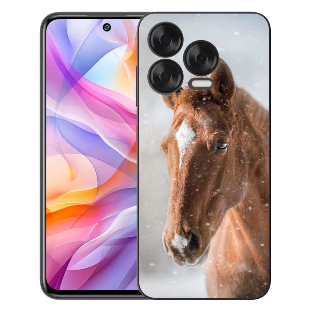 Gelový kryt mmCase na ZTE Blade V70 Vita - hnědý kůň 2