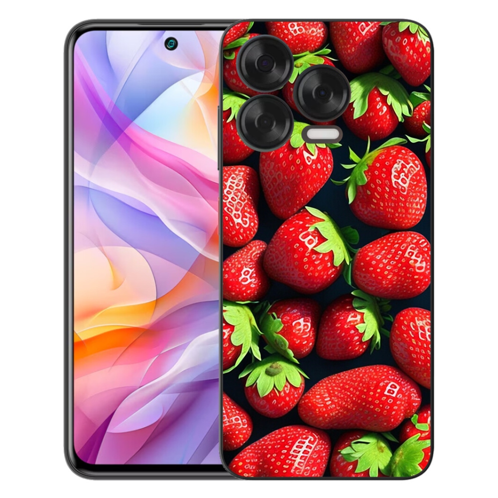 Gelový kryt mmCase na ZTE Blade V70 Vita - jahody