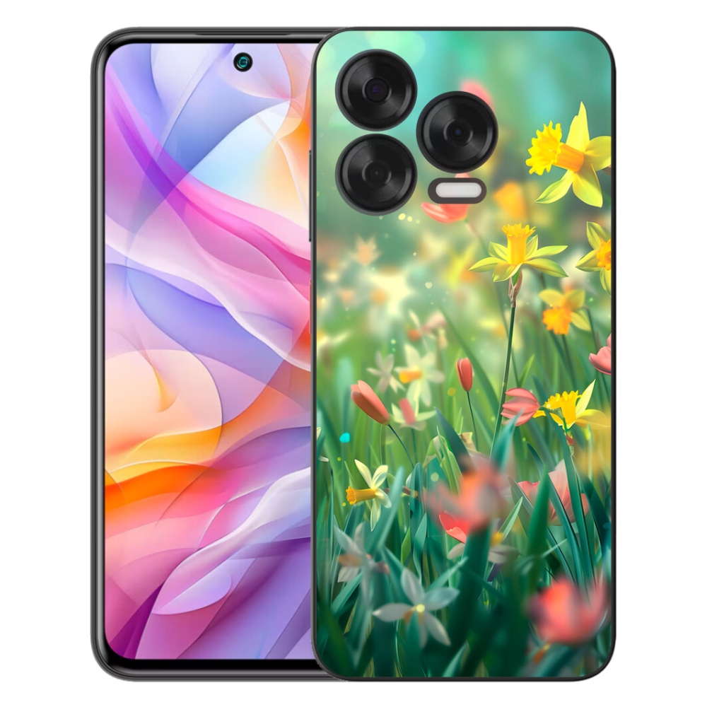 Gelový kryt mmCase na ZTE Blade V70 Vita - jarní květy