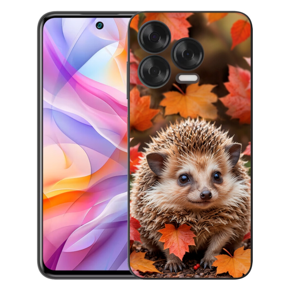 Gelový kryt mmCase na ZTE Blade V70 Vita - ježek v listí