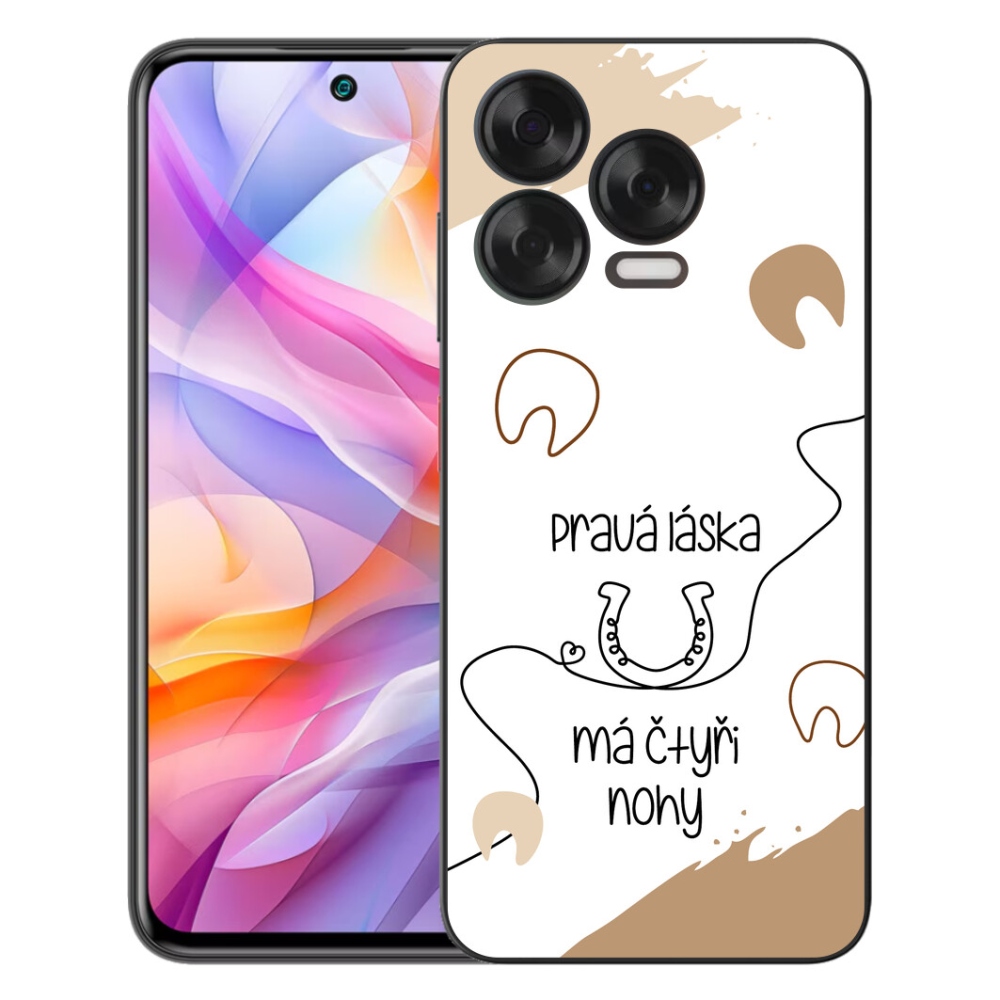 Gelový kryt mmCase na ZTE Blade V70 Vita - koňský motiv bílé pozadí