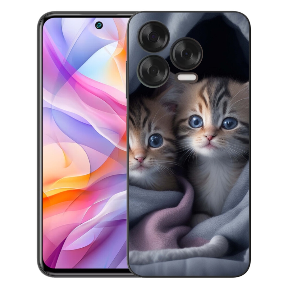 Gelový kryt mmCase na ZTE Blade V70 Vita - kočičí duo 2