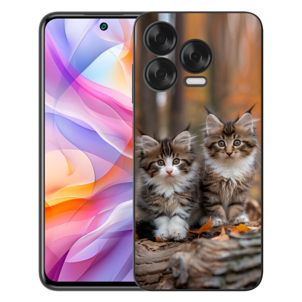 Gelový kryt mmCase na ZTE Blade V70 Vita - kočičí duo 3