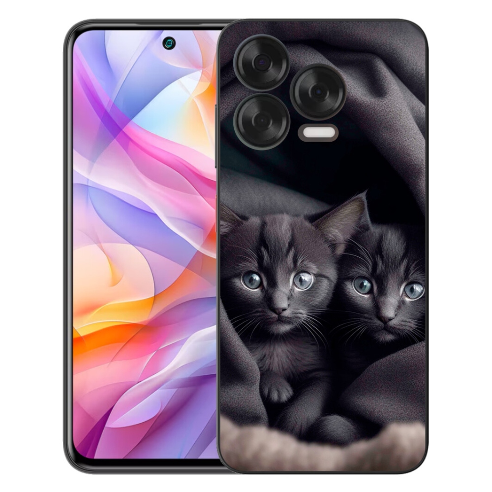 Gelový kryt mmCase na ZTE Blade V70 Vita - kočičí duo