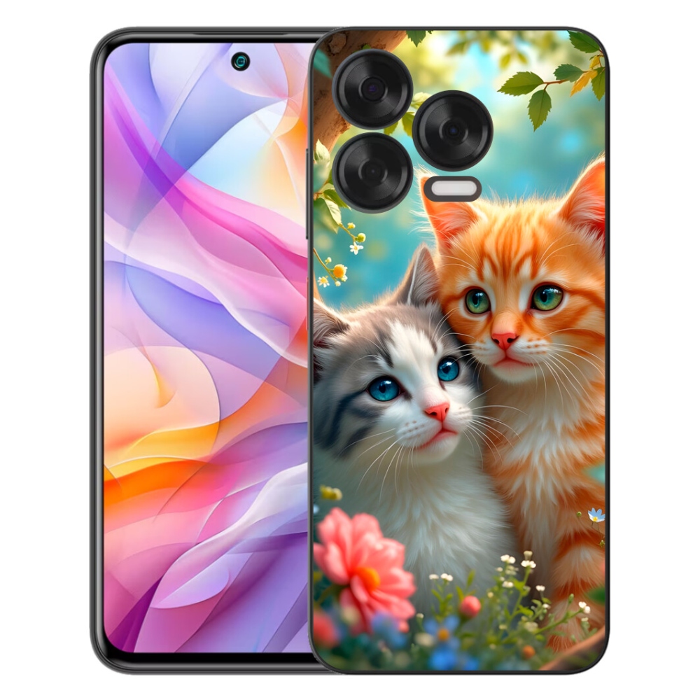 Gelový kryt mmCase na ZTE Blade V70 Vita - kočičí láska 2