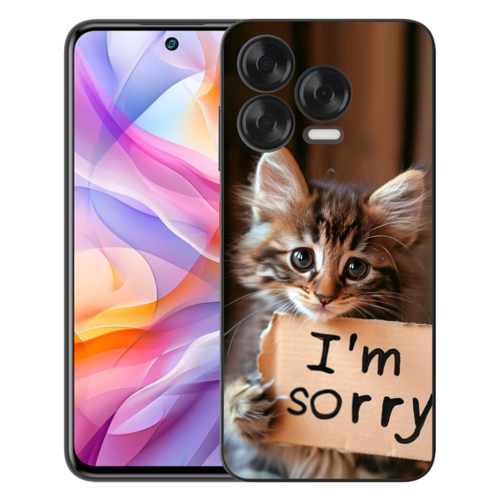 Gelový kryt mmCase na ZTE Blade V70 Vita - kočíčí omluva