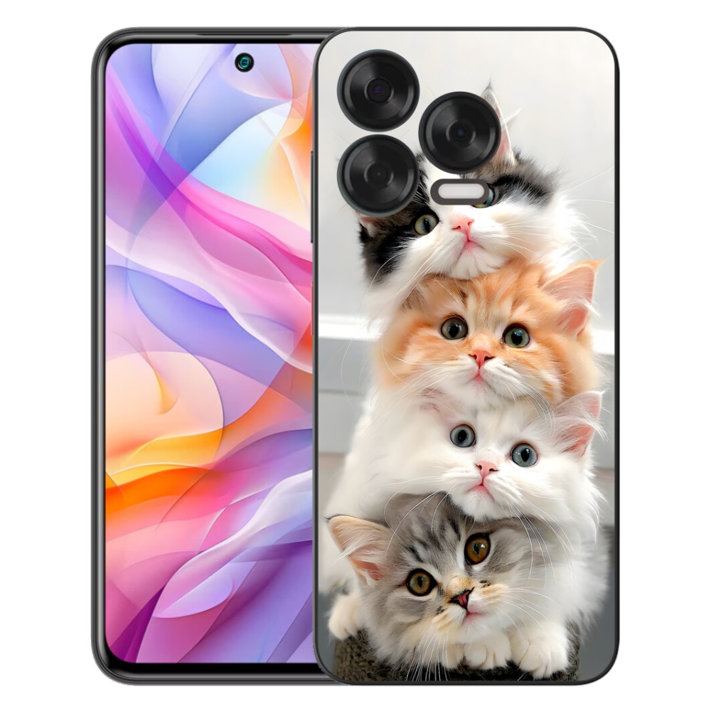 Gelový kryt mmCase na ZTE Blade V70 Vita - kočičí parta