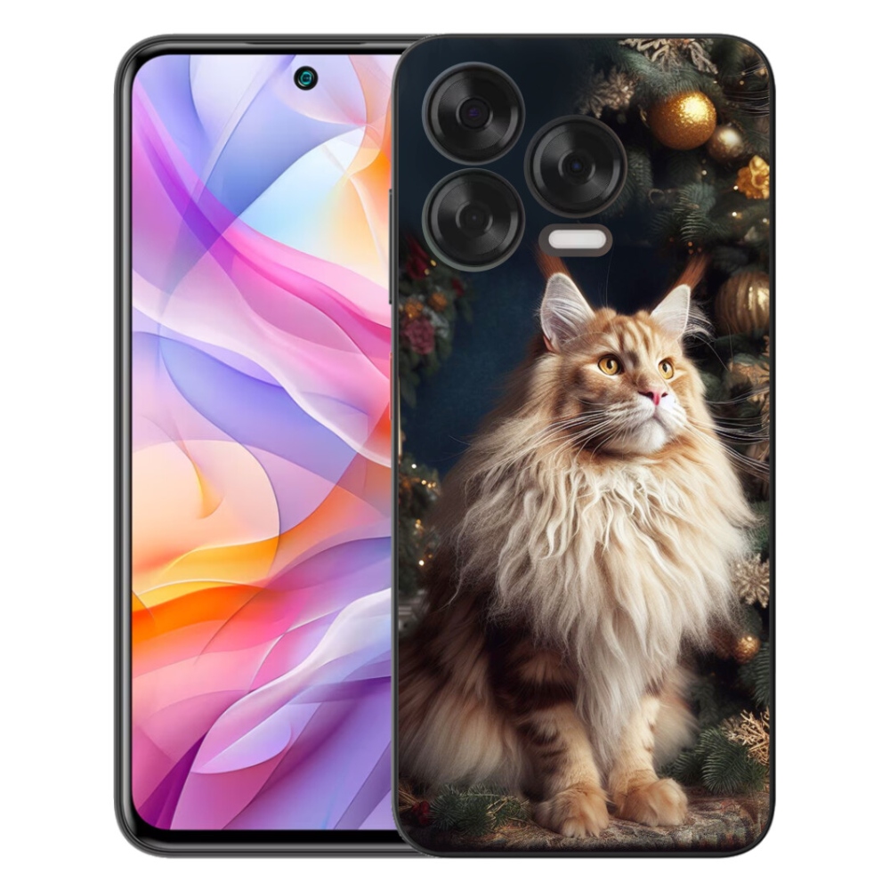 Gelový kryt mmCase na ZTE Blade V70 Vita - kočka u stromku