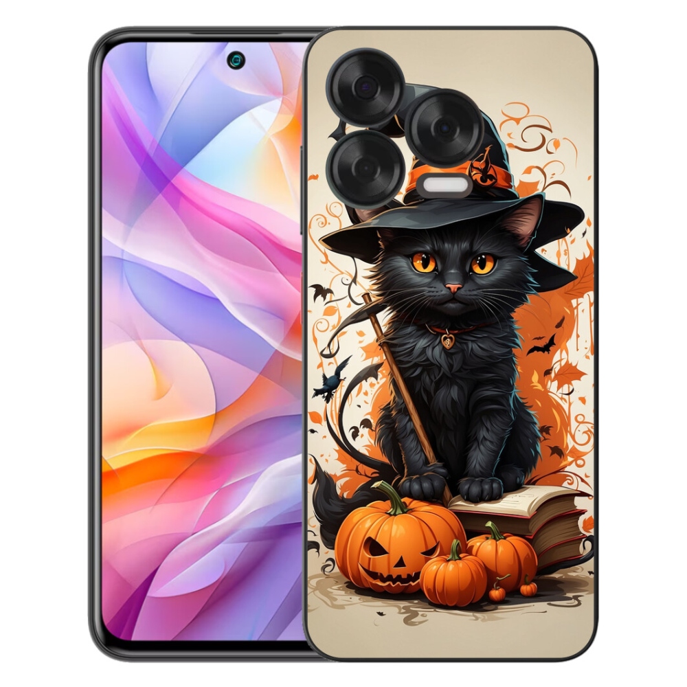 Gelový kryt mmCase na ZTE Blade V70 Vita - kocour čaroděj