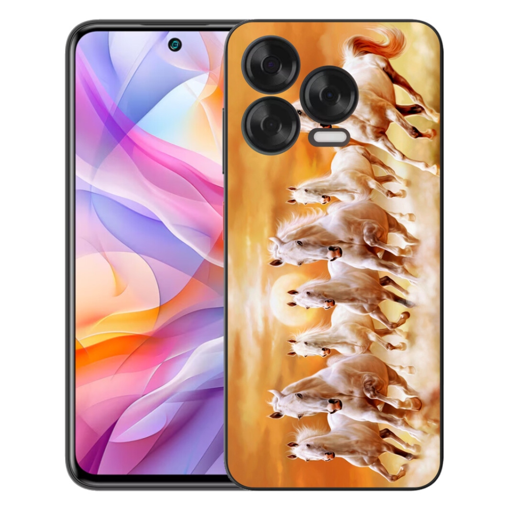 Gelový kryt mmCase na ZTE Blade V70 Vita - koně 2