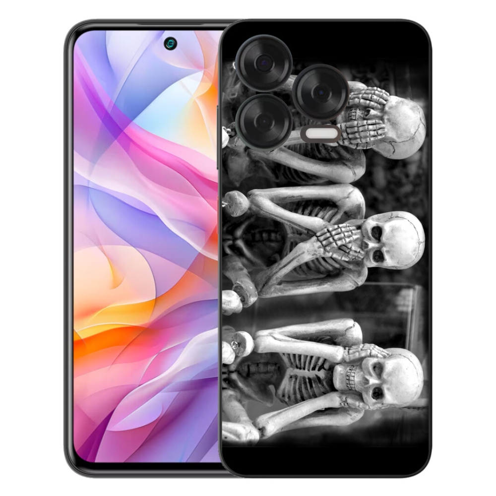 Gelový kryt mmCase na ZTE Blade V70 Vita - kostlivci