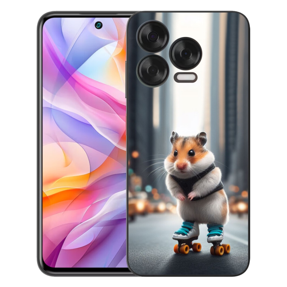 Gelový kryt mmCase na ZTE Blade V70 Vita - křeček na bruslích