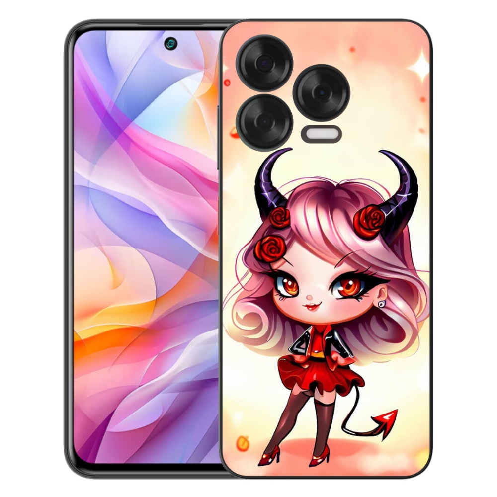 Gelový kryt mmCase na ZTE Blade V70 Vita - kreslená čertice