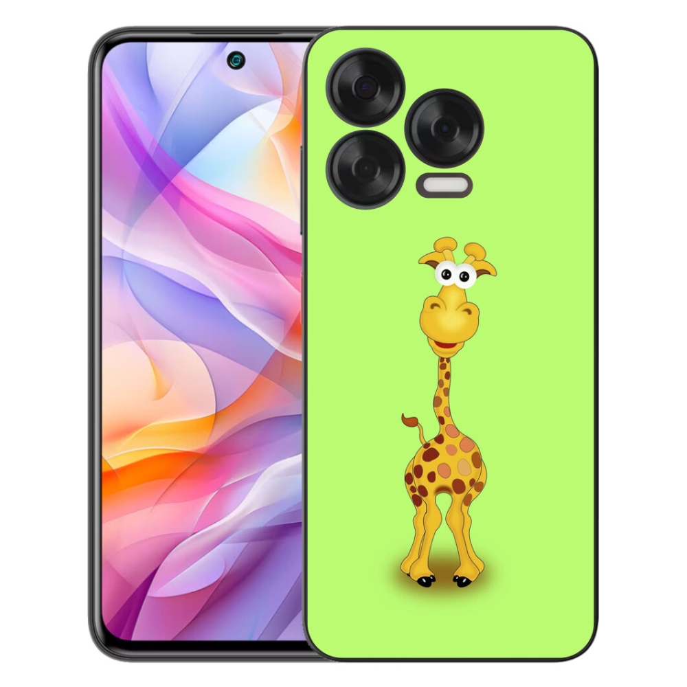 Gelový kryt mmCase na ZTE Blade V70 Vita - kreslená žirafa