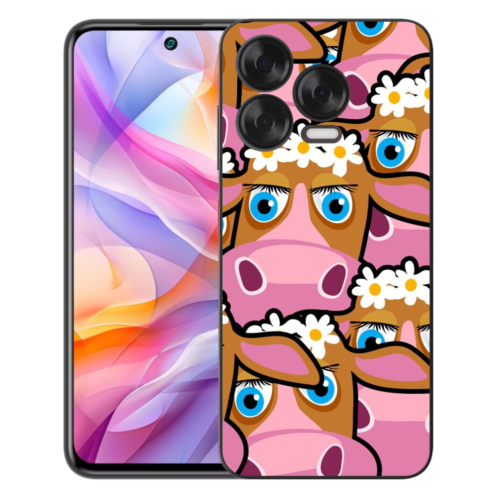 Gelový kryt mmCase na ZTE Blade V70 Vita - kreslené kravičky