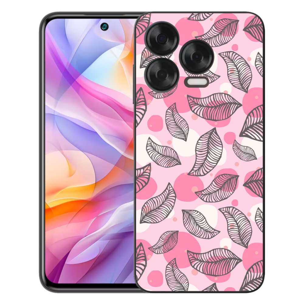 Gelový kryt mmCase na ZTE Blade V70 Vita - kreslené padající listy