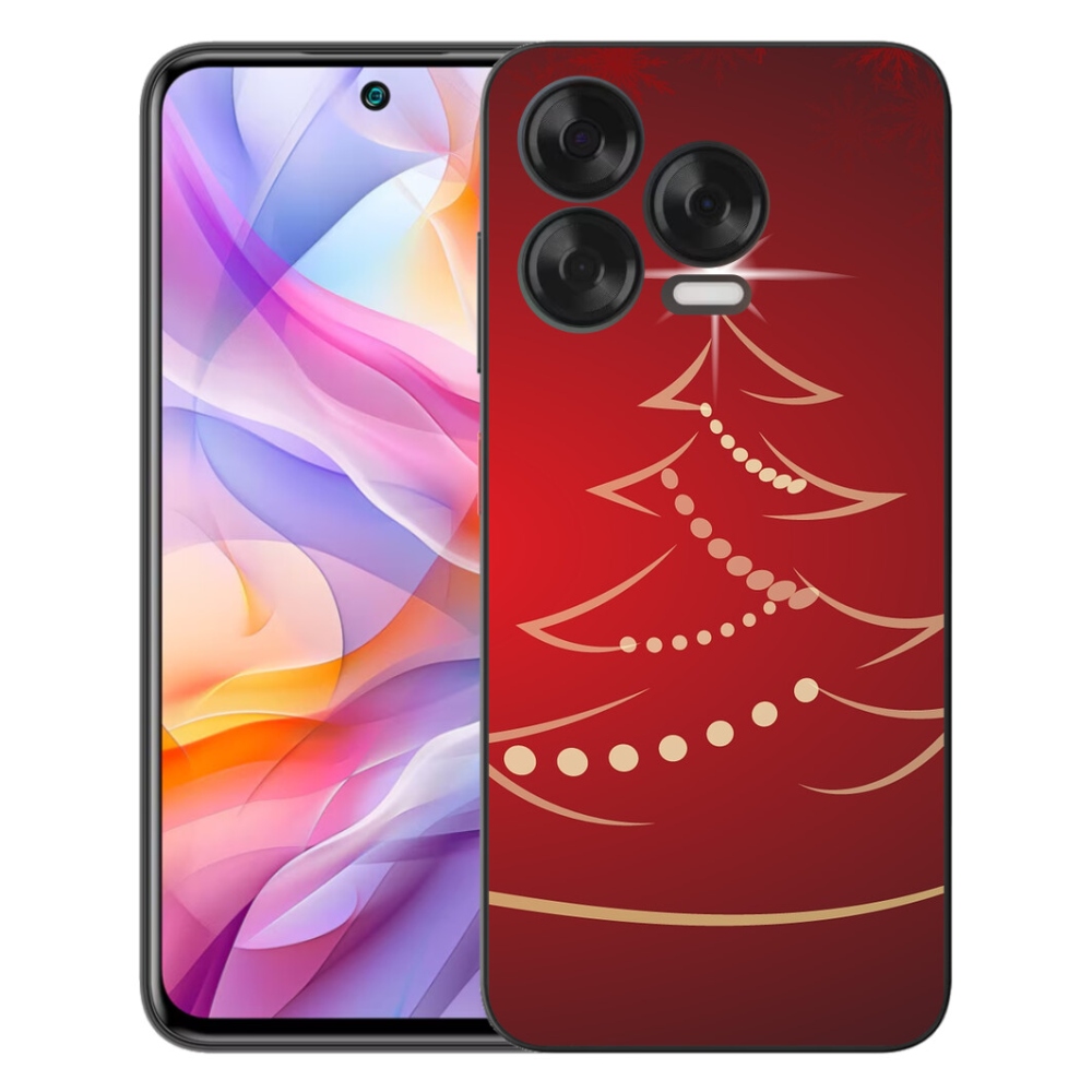 Gelový kryt mmCase na ZTE Blade V70 Vita - kreslený vánoční stromek