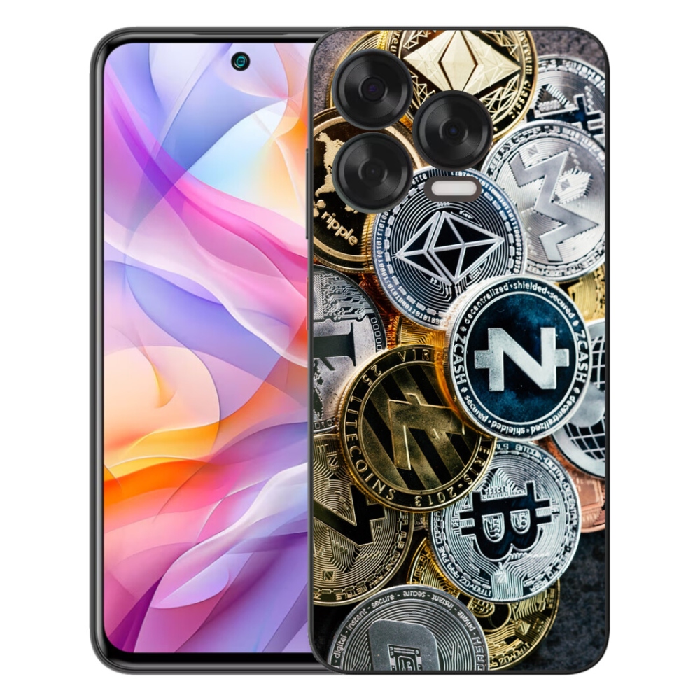 Gelový kryt mmCase na ZTE Blade V70 Vita - kryptoměny