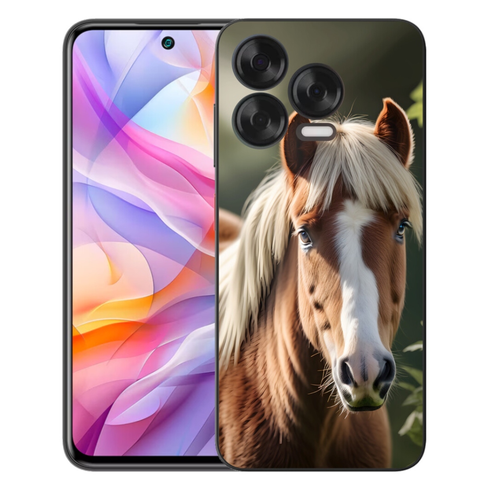 Gelový kryt mmCase na ZTE Blade V70 Vita - kůň se světlou hřívou