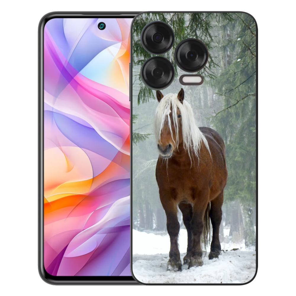 Gelový kryt mmCase na ZTE Blade V70 Vita - kůň v lese