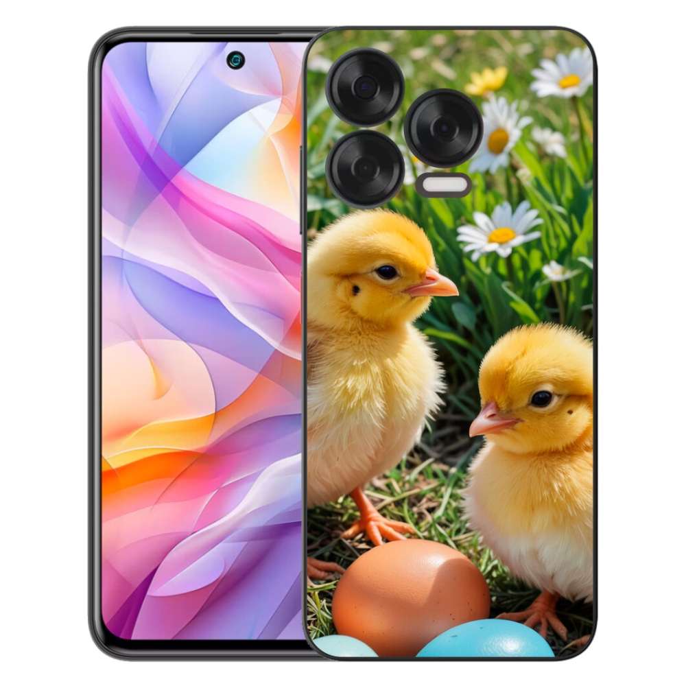 Gelový kryt mmCase na ZTE Blade V70 Vita - kuřátka