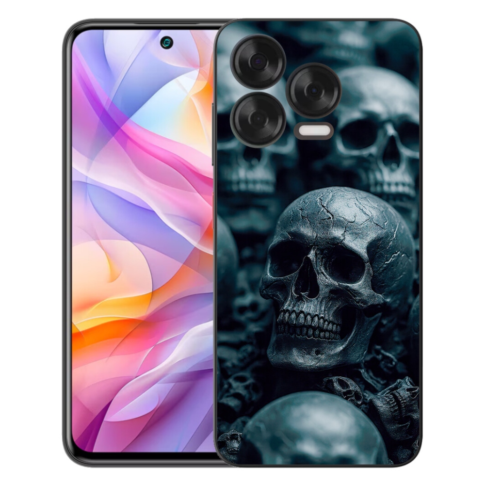 Gelový kryt mmCase na ZTE Blade V70 Vita - lebka 2