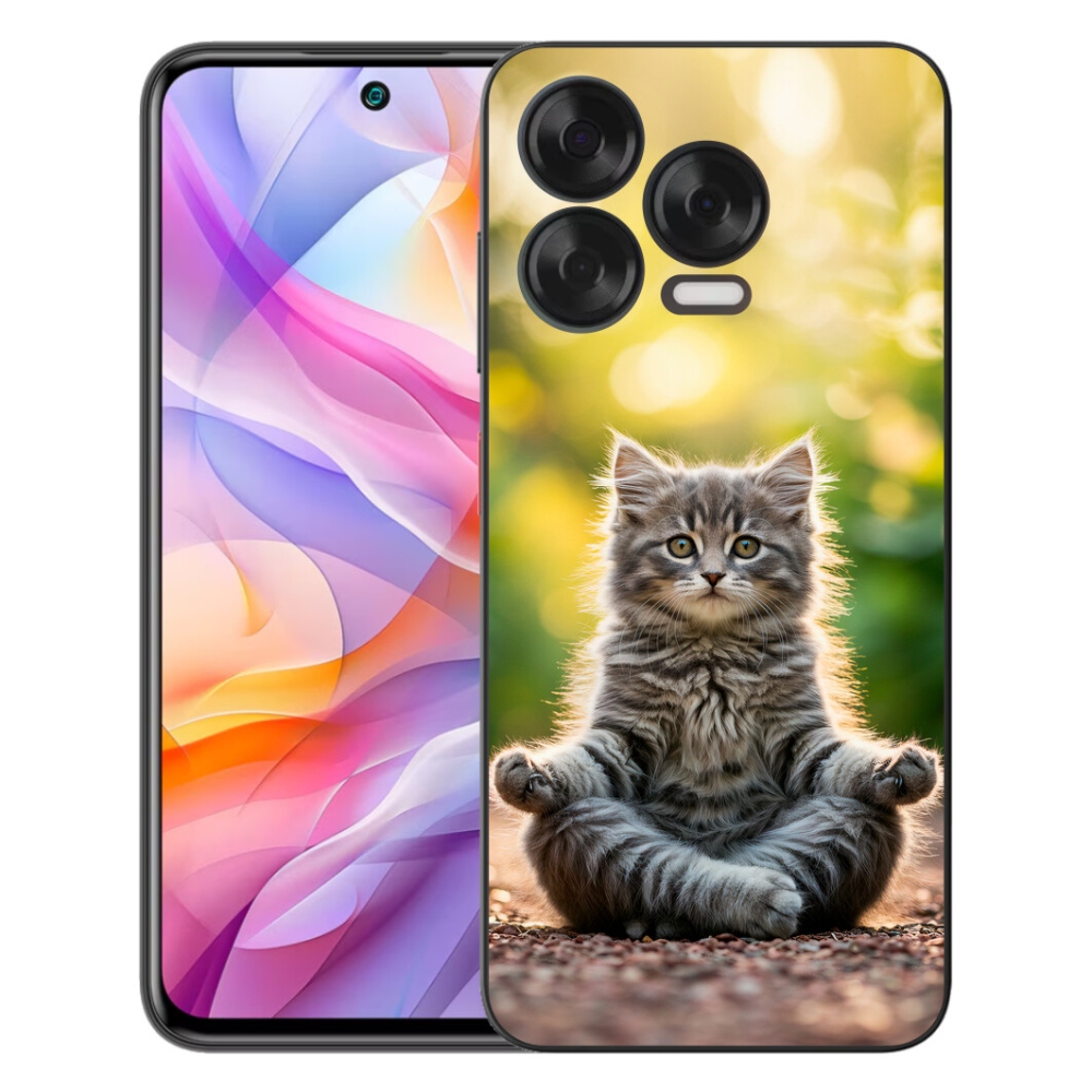 Gelový kryt mmCase na ZTE Blade V70 Vita - meditující kotě