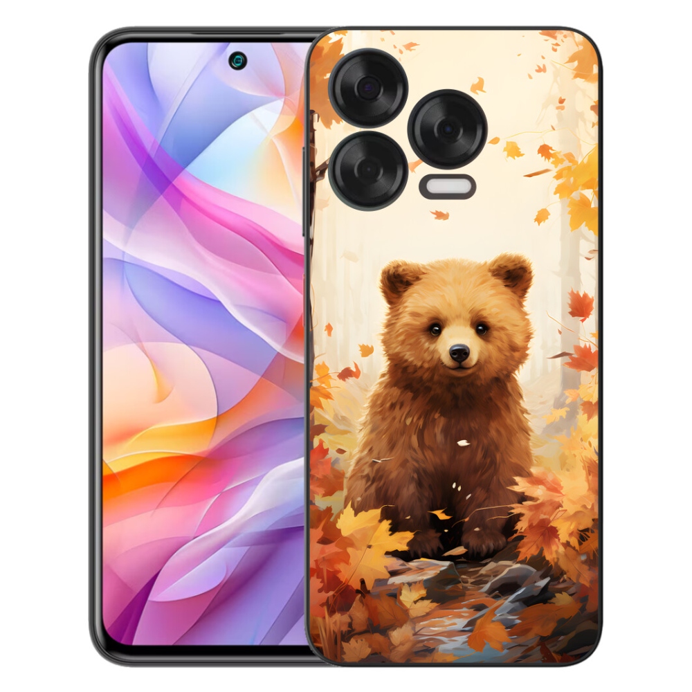 Gelový kryt mmCase na ZTE Blade V70 Vita - medvěd v lese