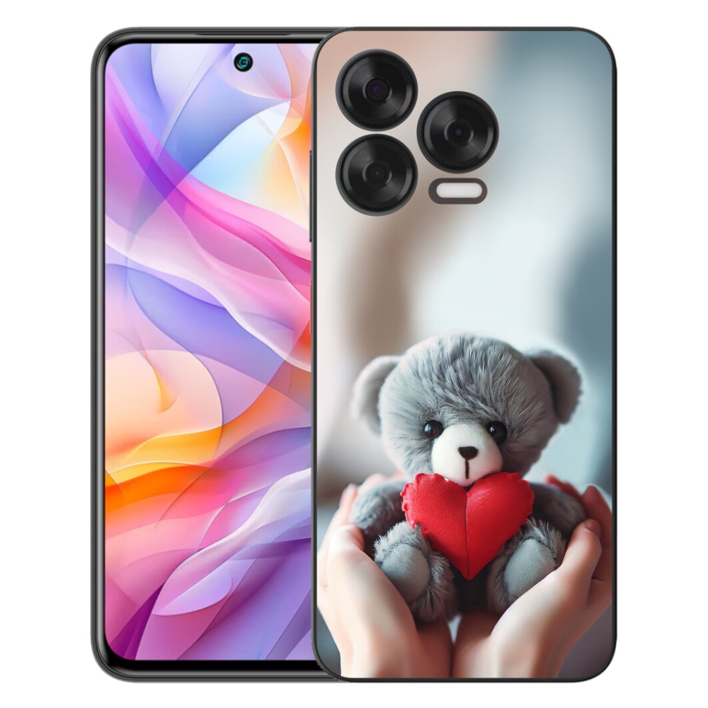 Gelový kryt mmCase na ZTE Blade V70 Vita - medvídek pro zamilované
