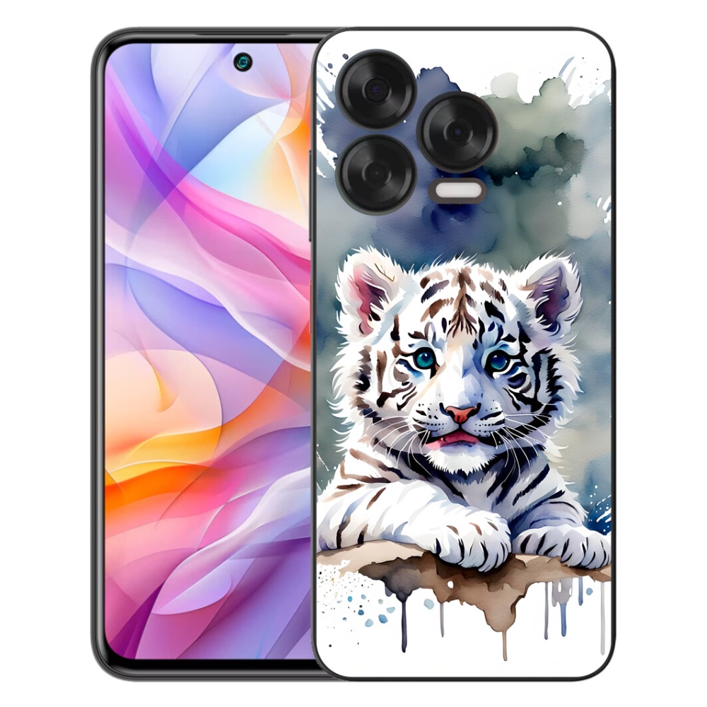 Gelový kryt mmCase na ZTE Blade V70 Vita - mládě bílého tygra