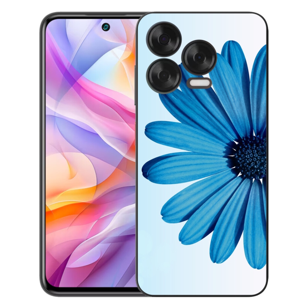 Gelový kryt mmCase na ZTE Blade V70 Vita - modrá kopretina