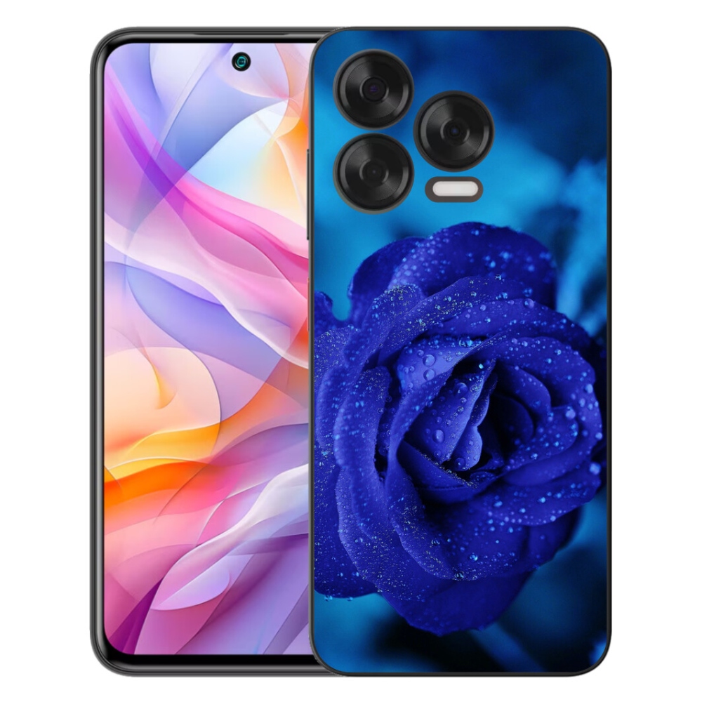 Gelový kryt mmCase na ZTE Blade V70 Vita - modrá růže
