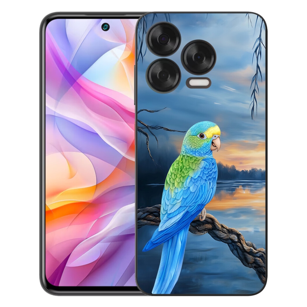 Gelový kryt mmCase na ZTE Blade V70 Vita - modrý papoušek