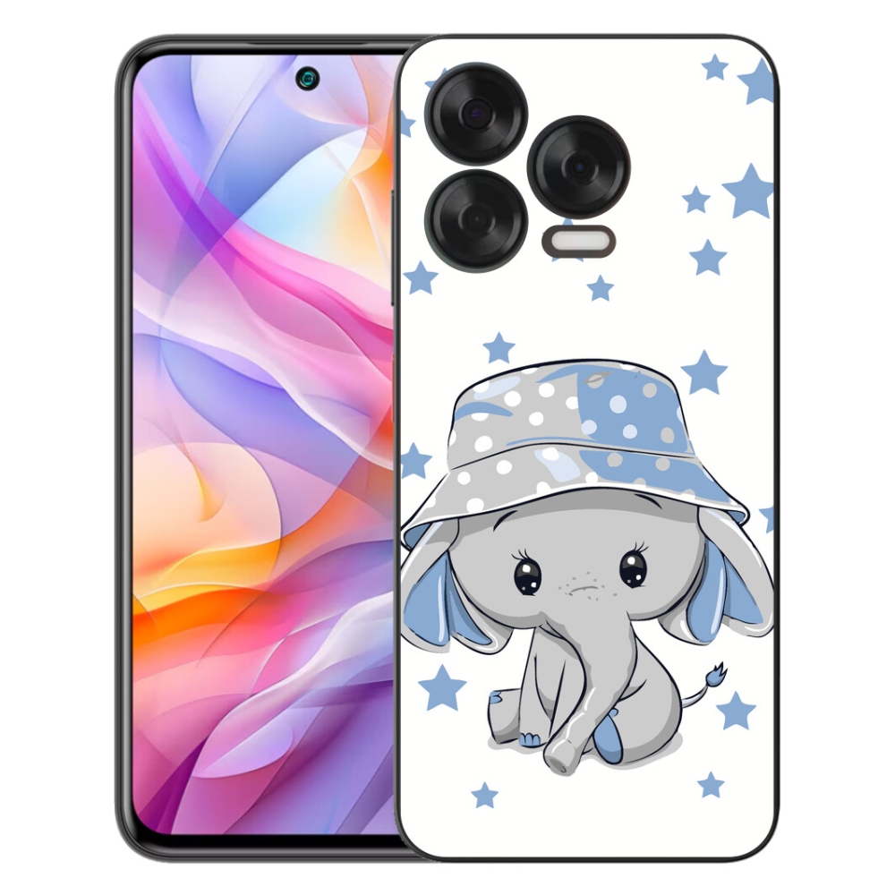 Gelový kryt mmCase na ZTE Blade V70 Vita - modrý slon