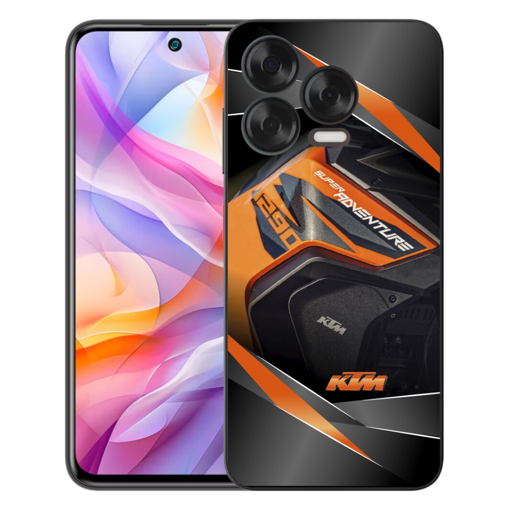 Gelový kryt mmCase na ZTE Blade V70 Vita - motorka ktm