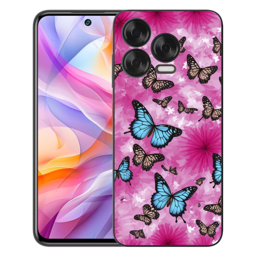 Gelový kryt mmCase na ZTE Blade V70 Vita - motýlí zahrada