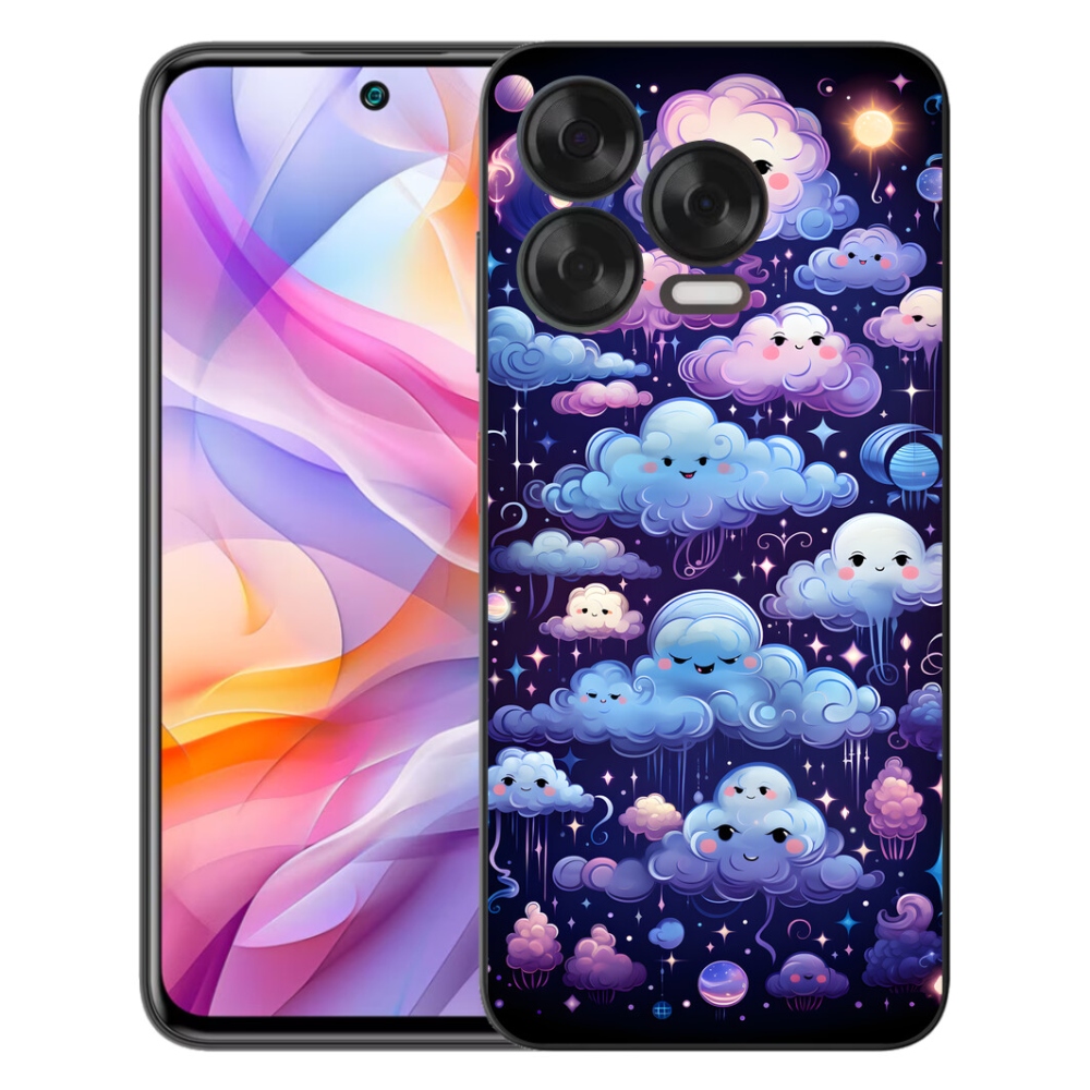Gelový kryt mmCase na ZTE Blade V70 Vita - mráčky