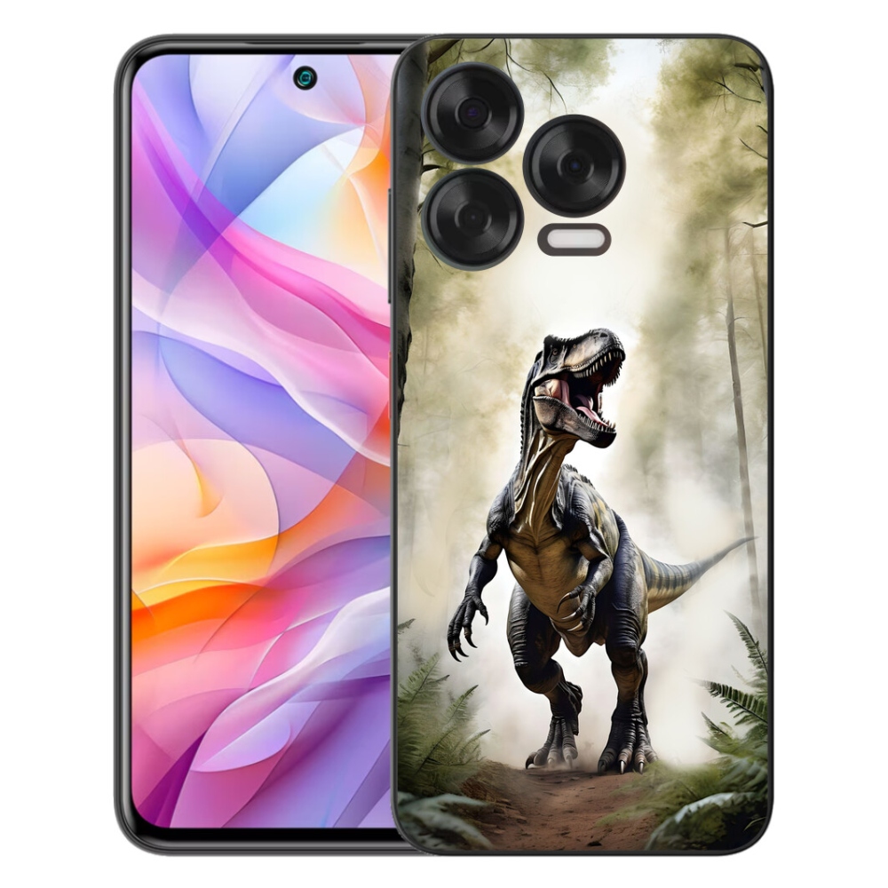 Gelový kryt mmCase na ZTE Blade V70 Vita - naštvaný T-Rex