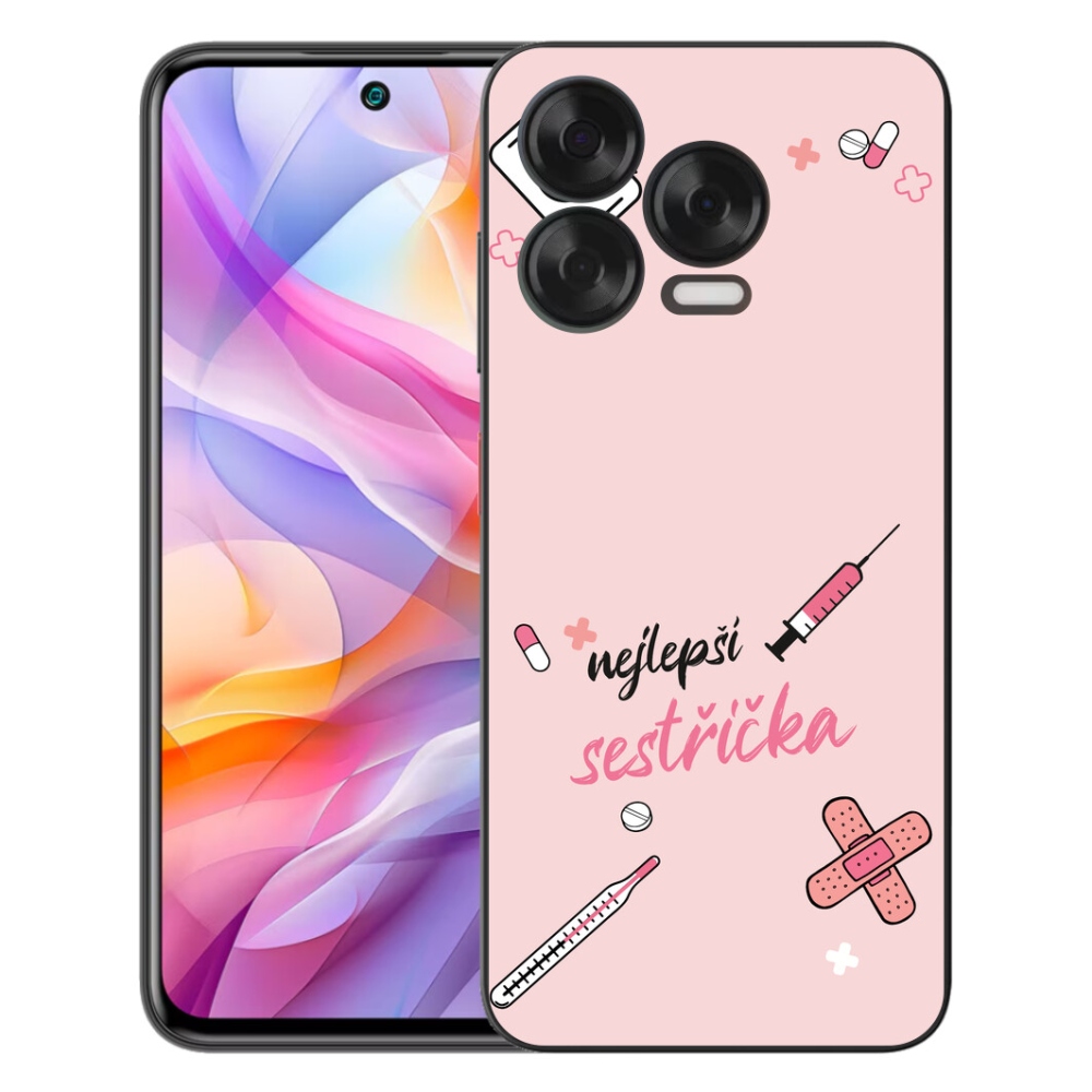 Gelový kryt mmCase na ZTE Blade V70 Vita - nejlepší sestřička růžové pozadí