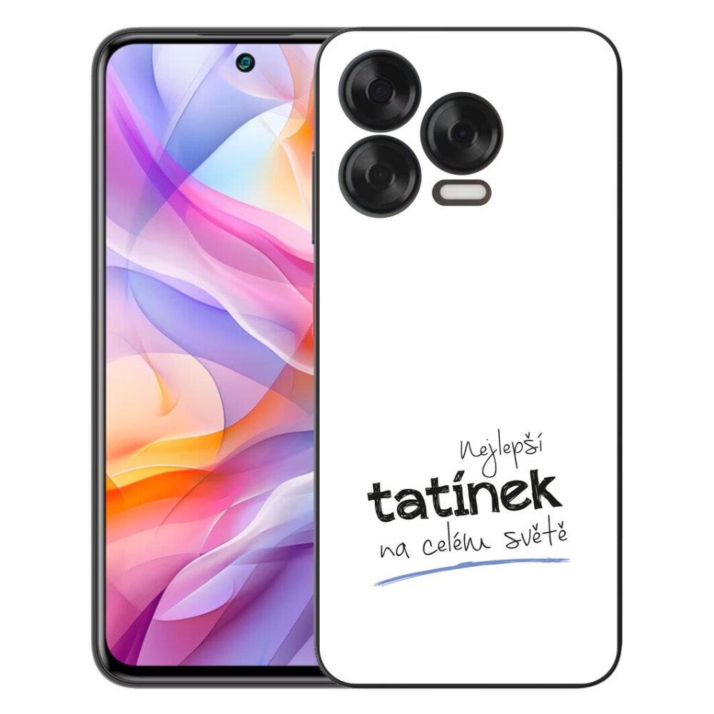 Gelový kryt mmCase na ZTE Blade V70 Vita - nejlepší tatínek 4 bílé pozadí
