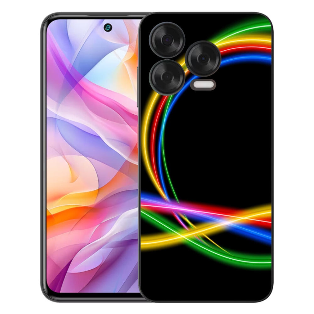 Gelový kryt mmCase na ZTE Blade V70 Vita - neonové kruhy