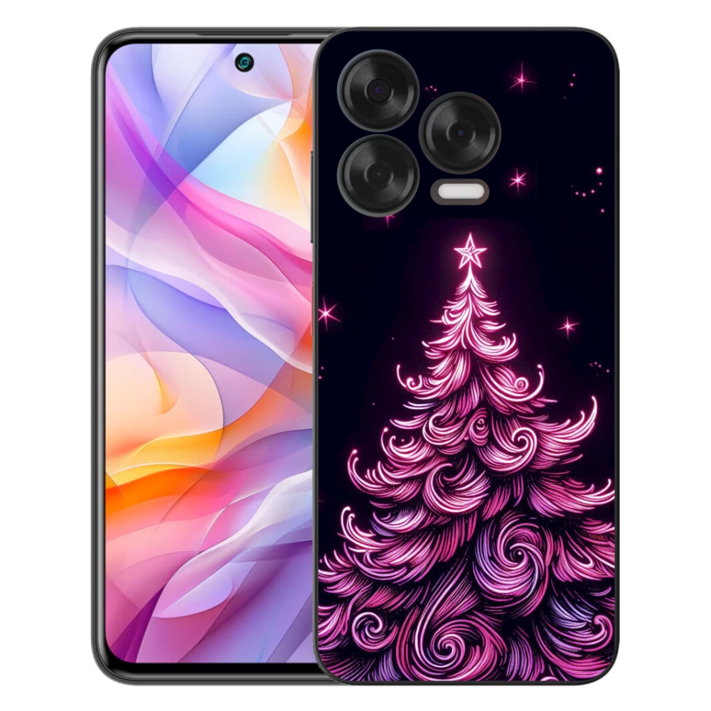 Gelový kryt mmCase na ZTE Blade V70 Vita - neonový vánoční stromek 2