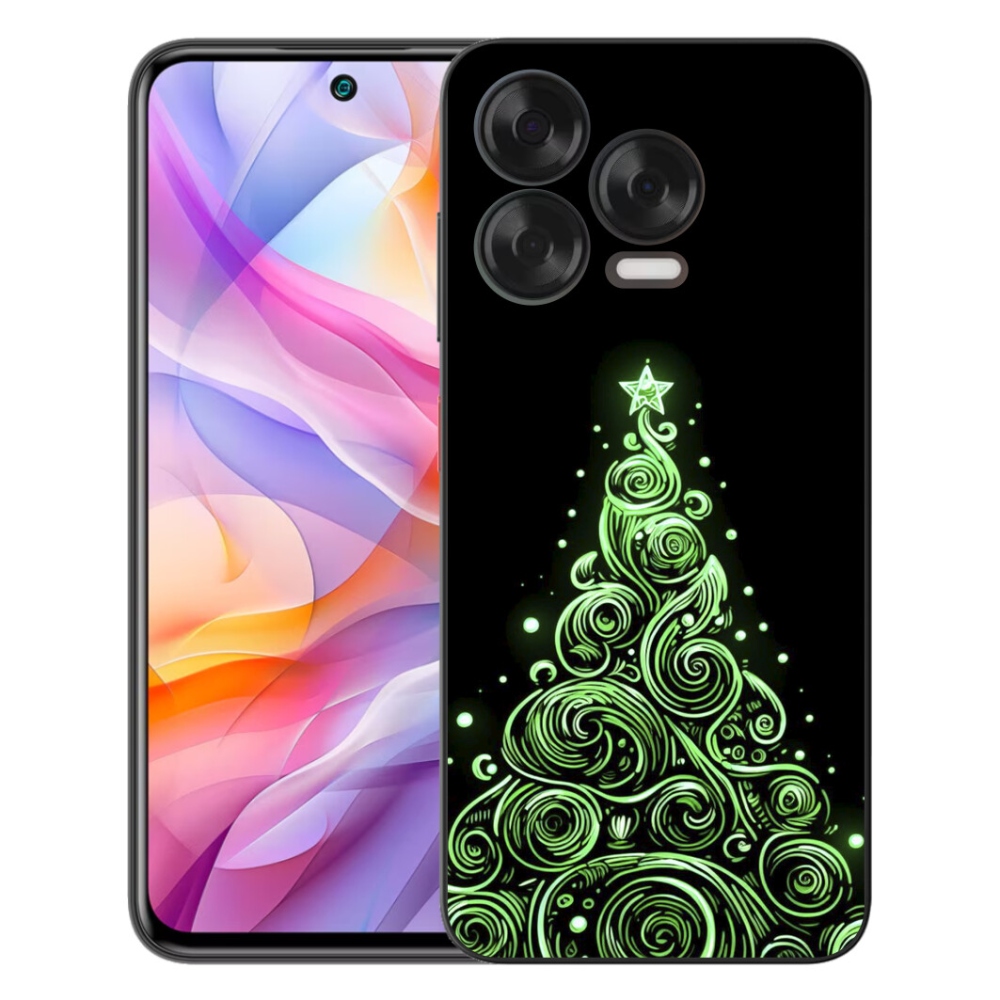 Gelový kryt mmCase na ZTE Blade V70 Vita - neonový vánoční stromek 3