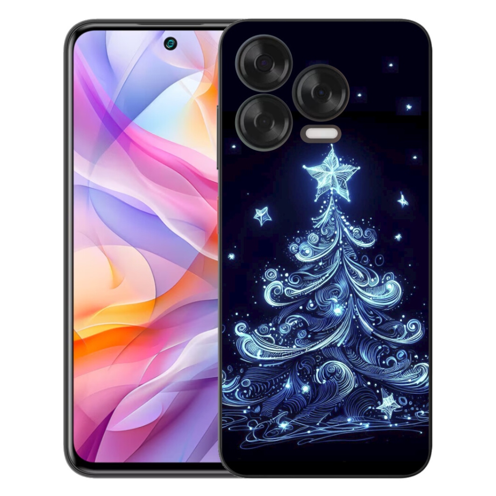 Gelový kryt mmCase na ZTE Blade V70 Vita - neonový vánoční stromek 4