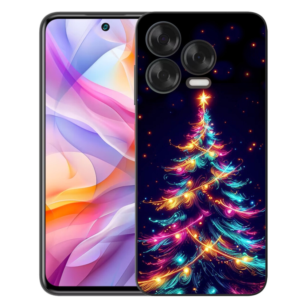 Gelový kryt mmCase na ZTE Blade V70 Vita - neonový vánoční stromek